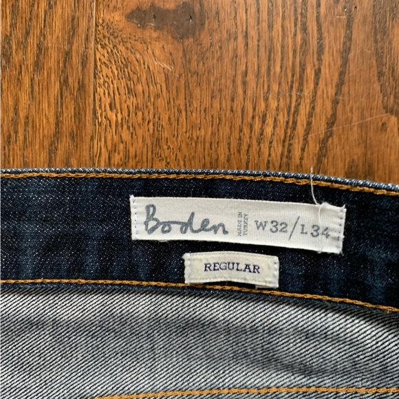 Boden Mens Jeans W 32 L 29 Blue Straight Denim Bootcut - Picture 3 of 5